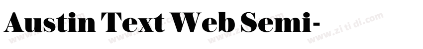 Austin Text Web Semi字体转换